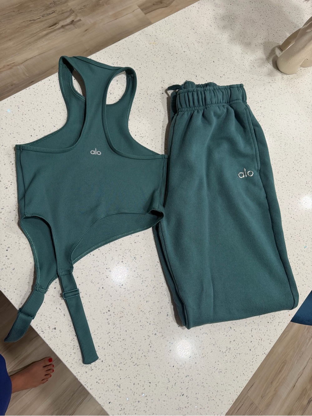 Alo Accolade Straight Leg Sweatpant -
Winter Ivy and TANK